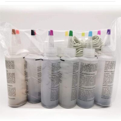 10 Bottles Kit Muti Color es Permanent Paint Tie e Kit