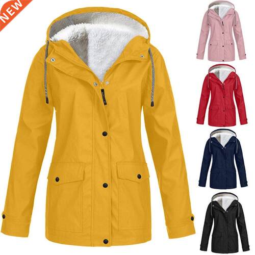 new Classic raincoat outdoor coat windbreaker plus fleece c