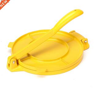 Yellow 8 Inches Foldable Tortilla Press Maker Aluminum Flour