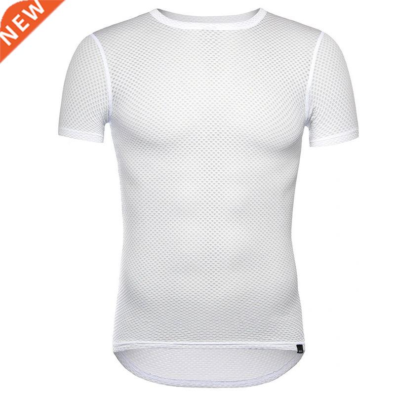 2020 New solid white baselayer Summer shortsleeve sport wea