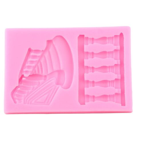 3D Stair Railings Silicone Molds Cake Border Fondant Mold Ca