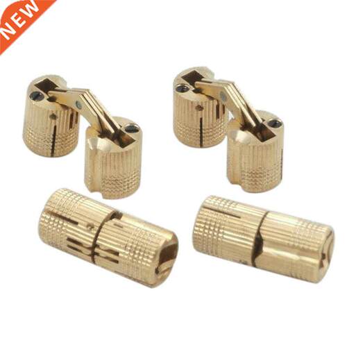 4PCS Copper Barrel Hinges Hidden Cabinet Concealed Invisible