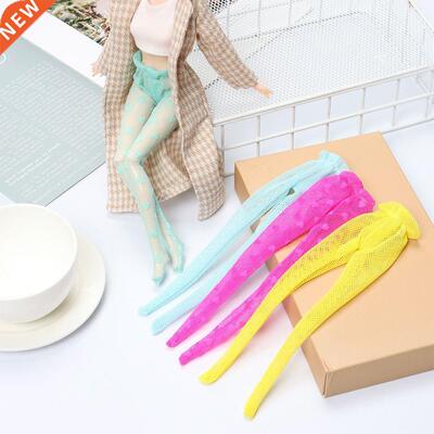 Colorful Heart Pattern Doll Silk Stockings Toy Pant Hose Fit