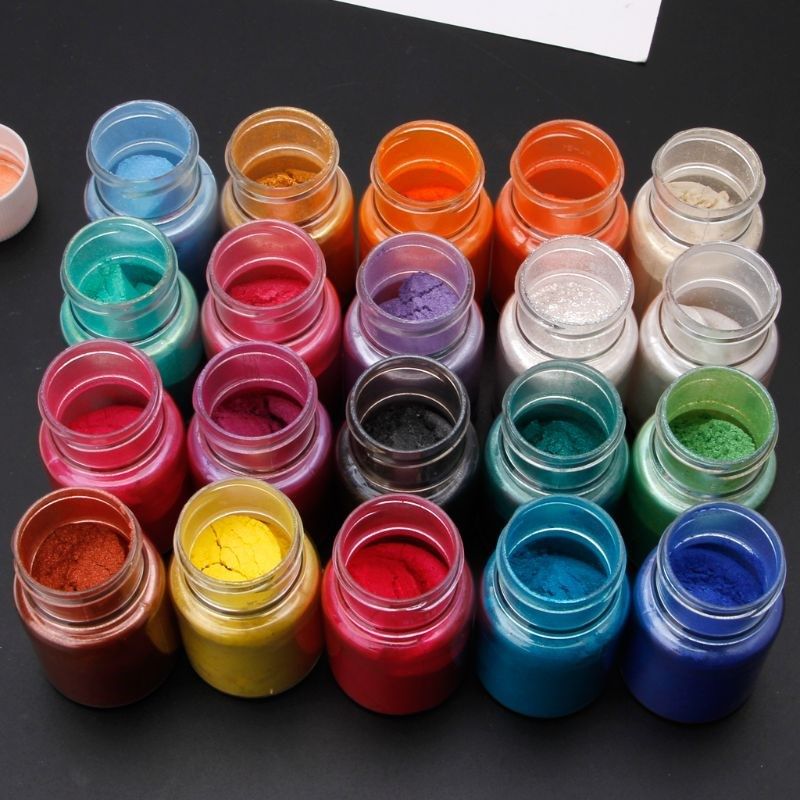20 Colors Mica Powder Epoxy Resin Dye Pearl Pigment Natural