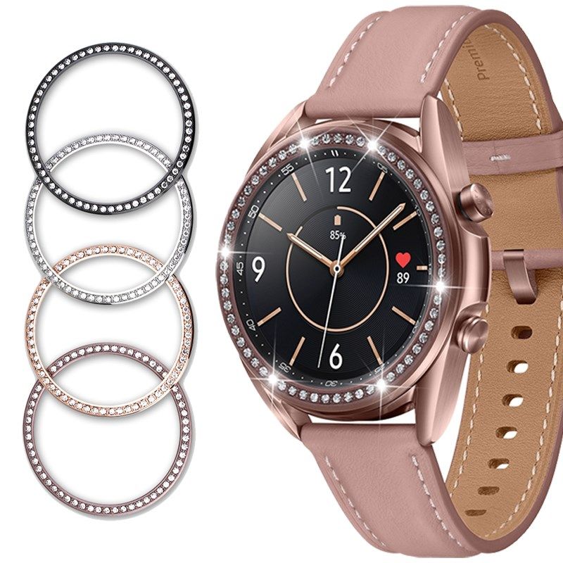 diamond bezel for samsung galaxy watch 3 41mm 45mm frame cas