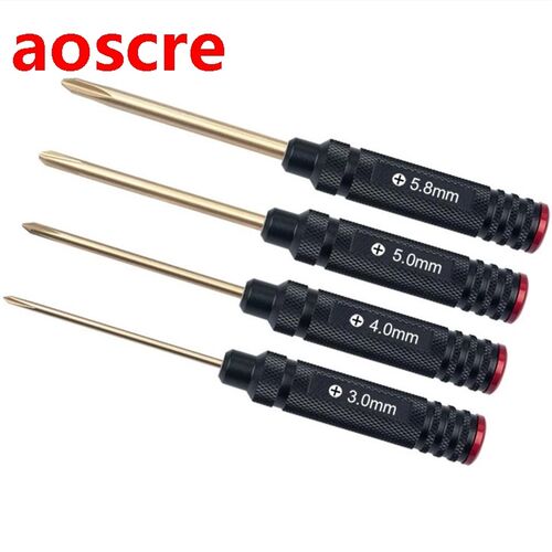 4PCS RJX 3.0mm/4.0mm/5.0mm/5.8mm Phillips Screwdriver Tools