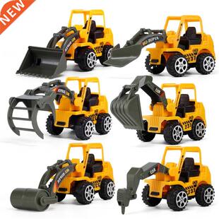 6 Styles /set Car toy Plastic Diecast Construction Engineeri