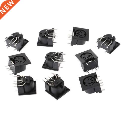 10Pcs/Set PCB Panel Mount Female Connector DIN5 DIN 5-Pin Ja