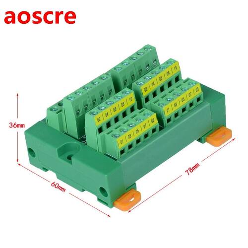 20 channels to 20 Channels DIN Rail Mounting board Panel Mou