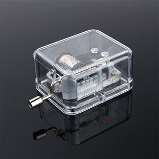 1Pc Clear Acrylic Windup Movement Music Box Music Movement S