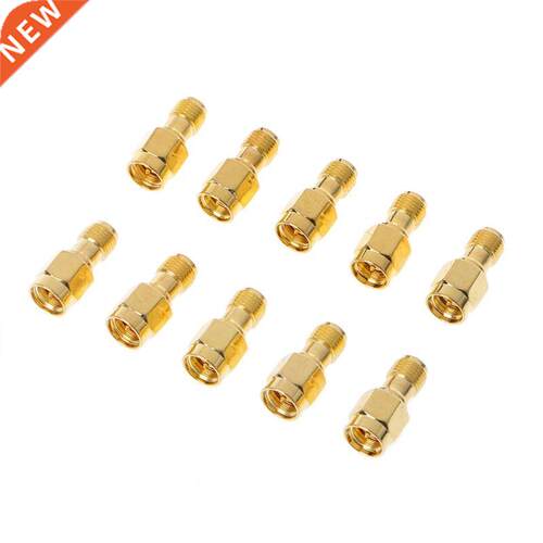 10 Pcs RP SMA Female Jack To SMA Male Plug Straight RF Coax