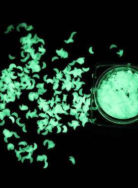 6Styles 1 Box Luminous Sequins Glow In the Dark Glitters Dec