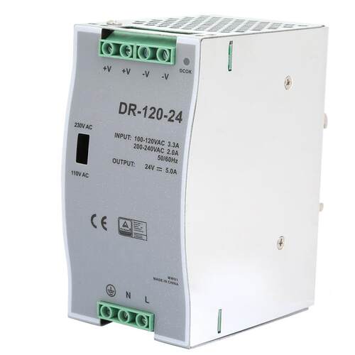 AC/DC Power Source Pulse Width Modulation 100~240V 24V 5A 12