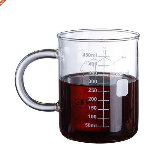 Caffeine Beaker Mug Graduated Beaker Mug with Handle Borosi