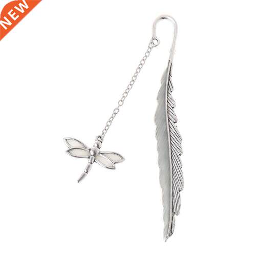 Glow In The Dark Luminous Book Marker Creative Feather Drago