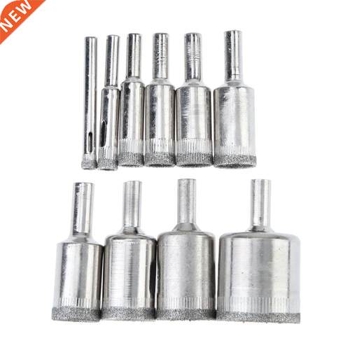 10Pcs 6-30mm Ceramic Tile Glass Hole Cutter Drill Bit Diamon