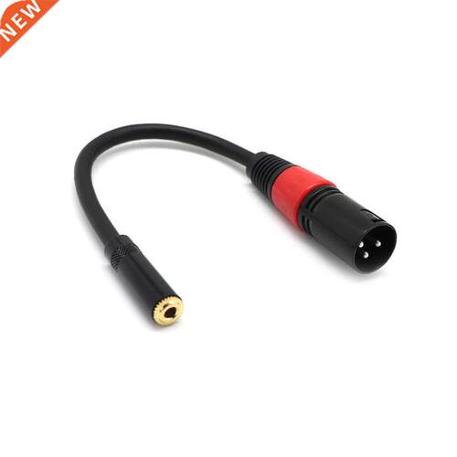0.2m XLR  Pin Male Plug to .5mm TRS 1/8inch Female Stereo