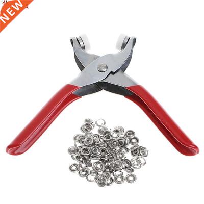 1 Set Hot 100Pcs Ring Snap + Metal Prong Ring Snap Fasteners