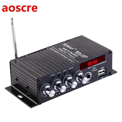 2*50W FM Radio Mp3 Player Audio Bluetooth-Compatible Power A