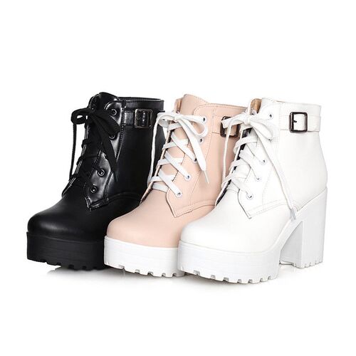Autumn Martin Boots Boots Women Round Toe Buckle Shoes Women