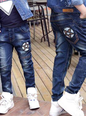 IENENS Kids Boys Jeans Spring Clothes Children Denim Long Pa