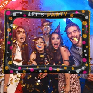 PVC Inflatable Frame Photo Booth Props Selfie Picture Frame