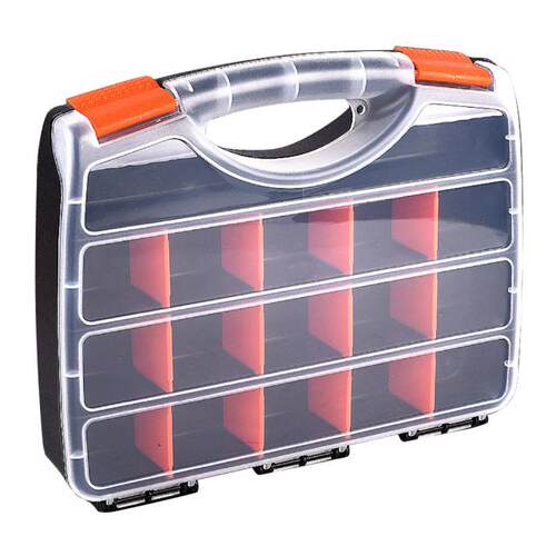 1pcs 15 grids Portable parts box metal screw storage box har