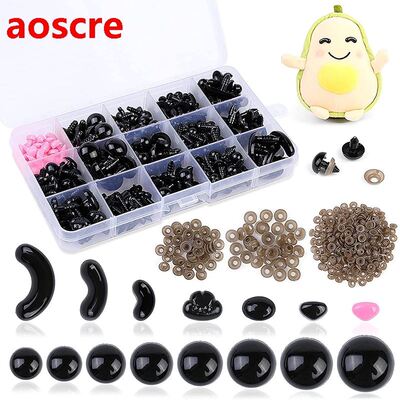 586Pcs Plastic Safety Eyes And Noses For Stuffed Animals DI