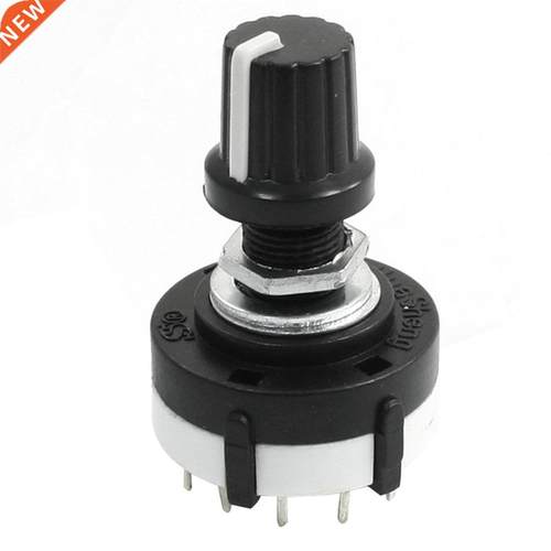 3P4T 3 Pole 4 Poston Wafer Band Selector Rotary Swtch w K