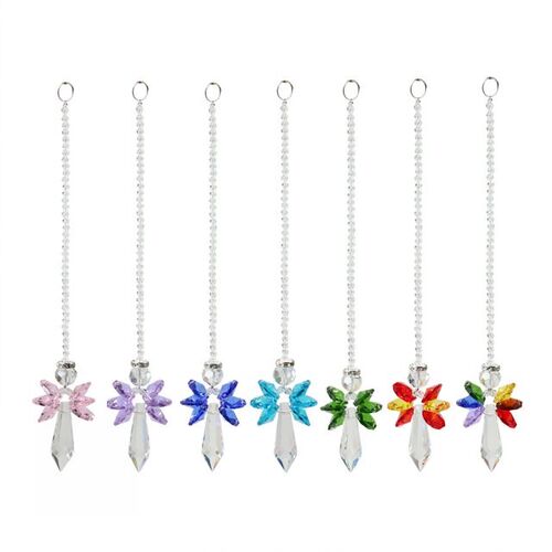 Crystal Sun Catchers Angel Hanging Pendant Home Garden Car M