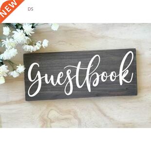 Guestbook Sign Decal Wooden Wedding Decor er Rustic Wedding