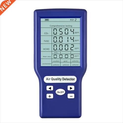 CO2 Meter Multifunctional Air Quality Monitor CO2 ppm Meter