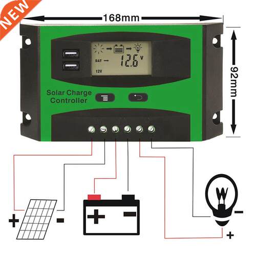 Controller 0A Dual USB Mobile PhoCharging LCD Temperature D