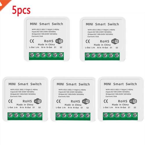 1/5PCSTuya WiFi  Switch 16/10A 2Way Control Smart Home Au