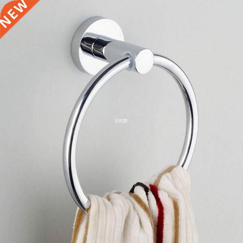 Stainless Steel Towel Ring Holder Hanger Chrome Wall Mounted