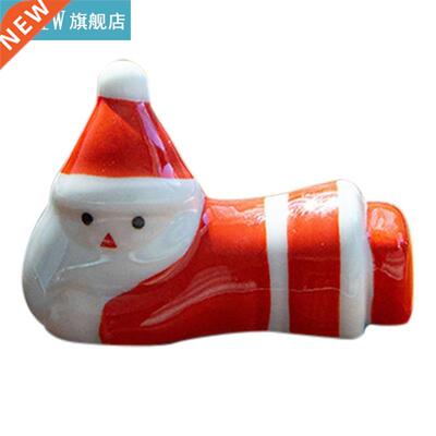 1pc Chopsticks Holder Stand Ceramic Santa Chopsticks
