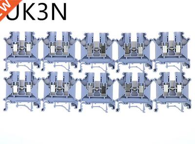 100 pcs/ box UK-3N CE certification UK3N DIN rail Terminal b
