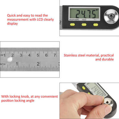 300mm Electronic Protractor Ruler Digital Goniometer Angle F