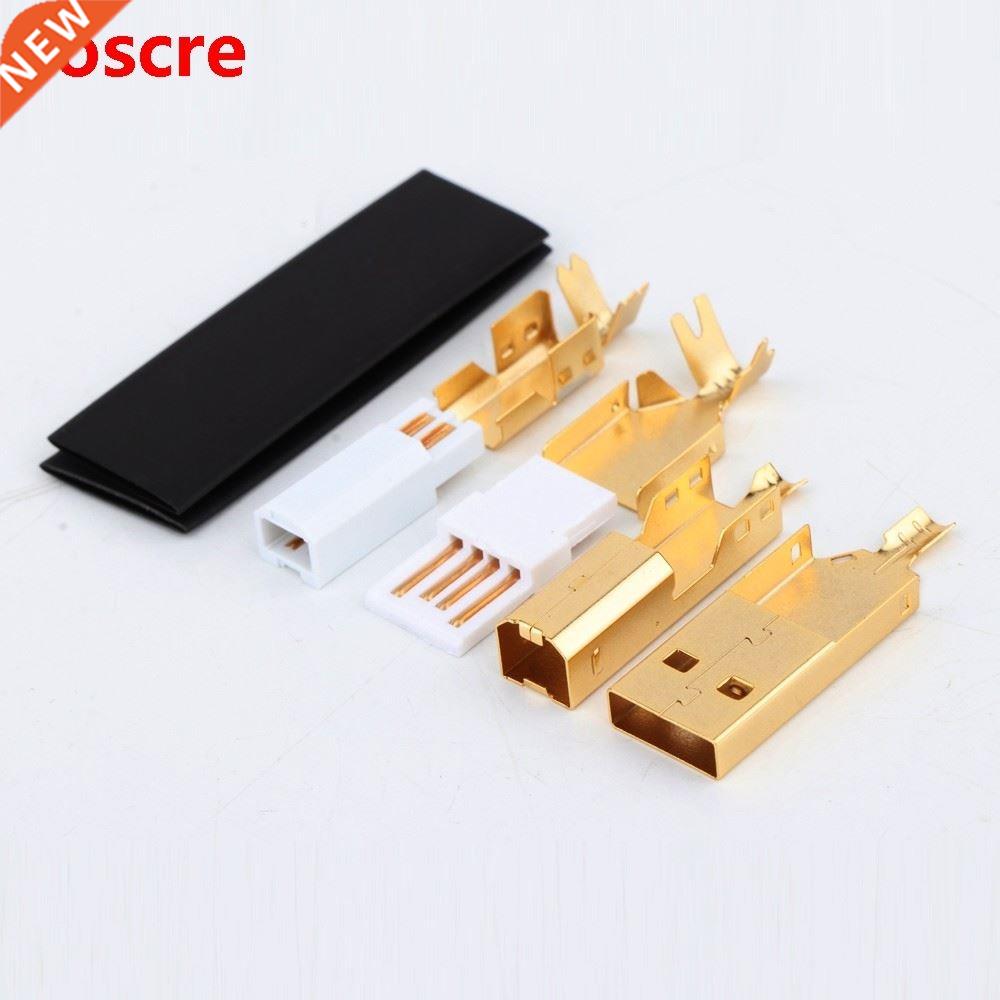 Hi-End Gold/Rose Plated USB connector USB A+USB B Type A-B P