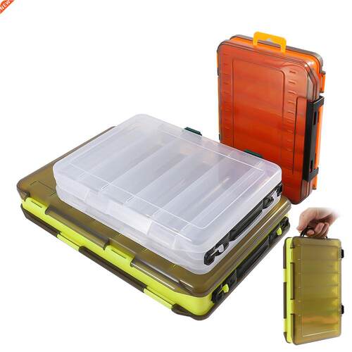 X-Large Fishing Tackle Boxes Double Layer Bait Container Por