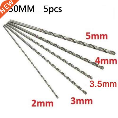 5Pcs Extra Long HSS High Speed Steel Drill Bit Set 2mm/mm,