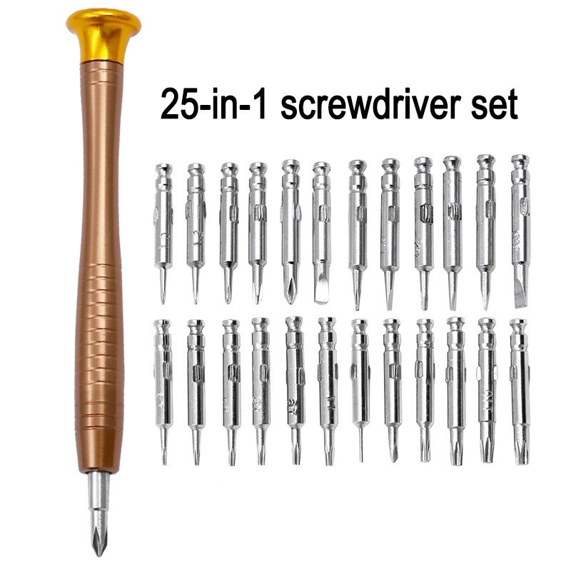 25PC Multi-Function Manual mini screw driver Set Mobile Phon