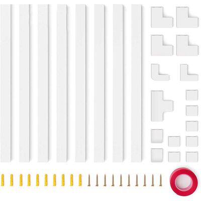 Cable Concealer Kit- 126 in Cord Cover Wall Paintable,Cord H