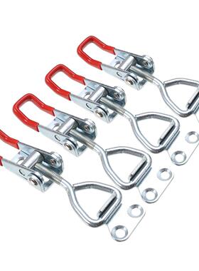 4Pcs Toggle Latch Catch Hasp Spring Loaded Cabinet Boxes Loc