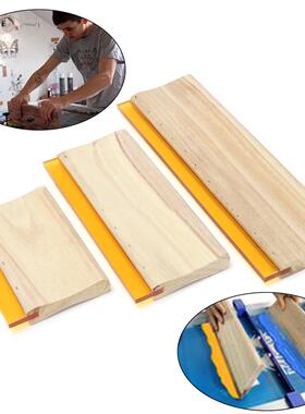 3pcs/lot Wearproof Silk Screen Printing Squeegees Blade Wood