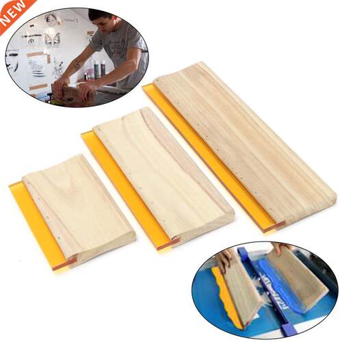 3pcs/lot Wearproof Silk Screen Printing Squeegees Blade Wood
