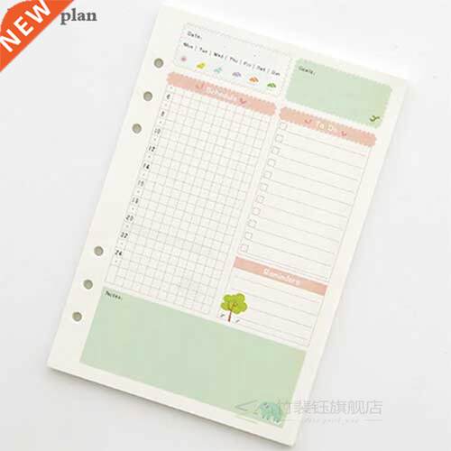 A5 A6 Notebook Refill Filler Papers Spiral Binder Planner In