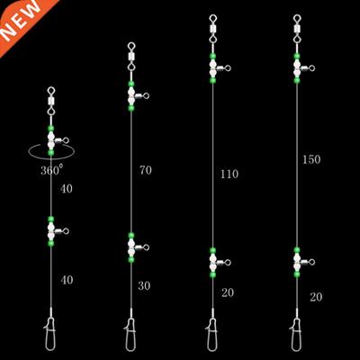 1 Group Fishing Tackle Line Swivels Night Luminous Beads Pin