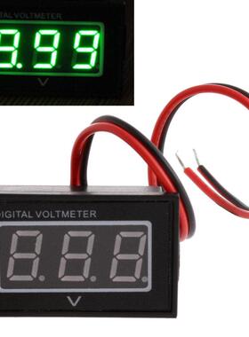 Battery Meter DC 2.5-30V Gauge Voltmeter LED Green L22
