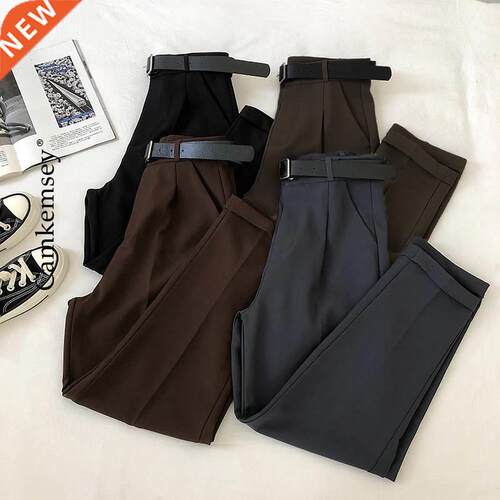 CamKemsey Office Lady Work Leisure Suit Pants 2021 Korean So
